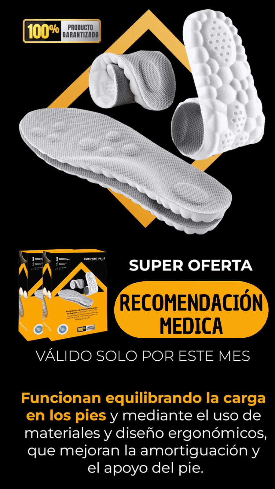 PLANTILLA MEDICADA DE ABSORCION | ENVIO GRATIS