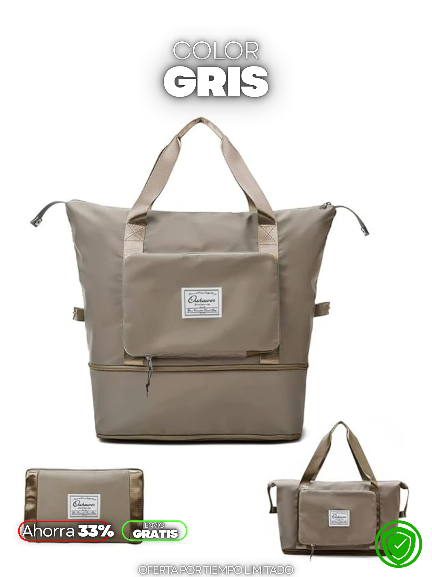 BOLSA VIAJERA MULTIESPACIOS + ENVIO GRATIS