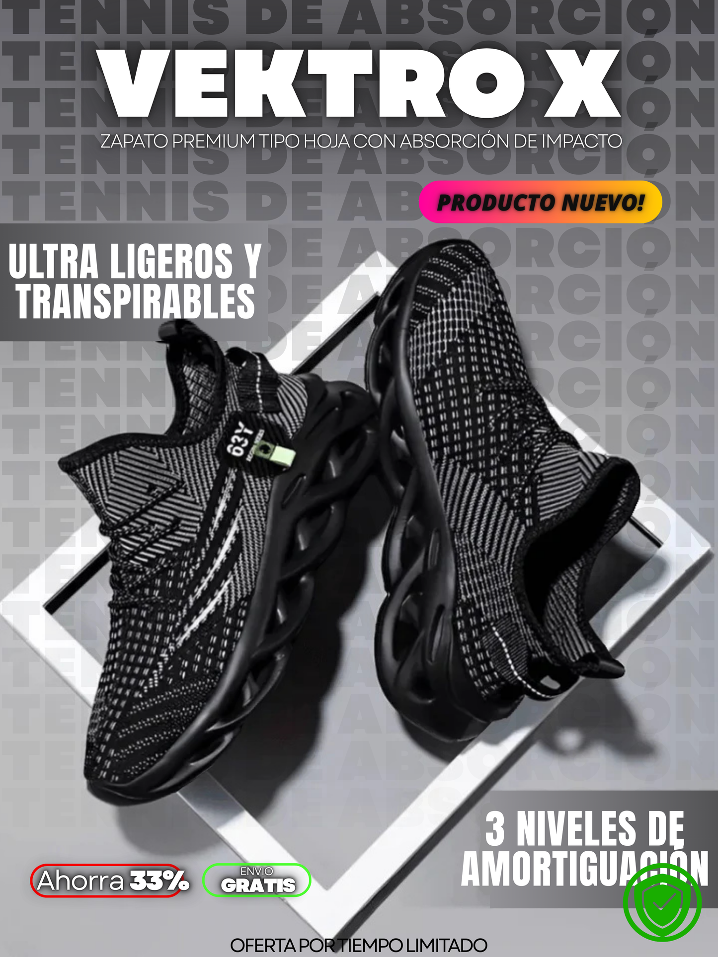 ZAPATOS VEKTRO X SUELA SUAVE 1.1 + ENVÍO GRATIS