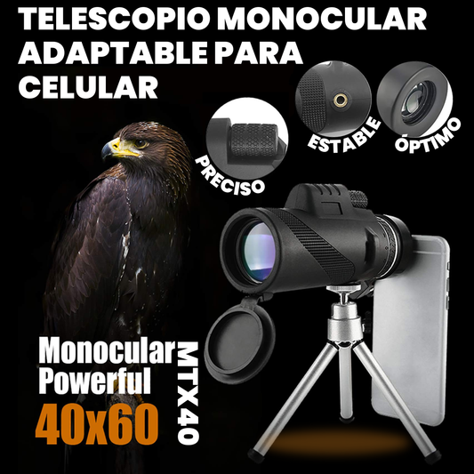 MTX40 - TELESCOPIO MONOCULAR ADAPTABLE PARA CELULAR