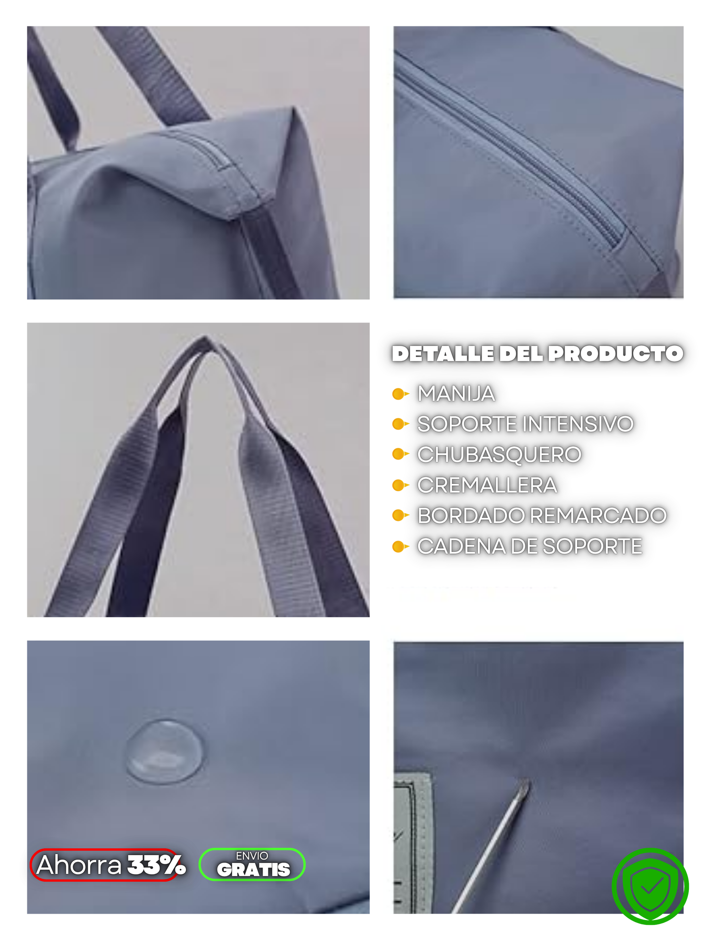 BOLSA VIAJERA MULTIESPACIOS + ENVIO GRATIS