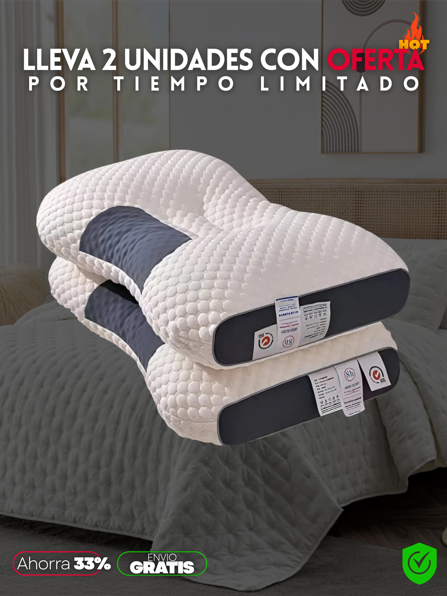 ALMOHADA ERGONÓMICA DESCANSO DE NUBE + ENVIO GRATIS