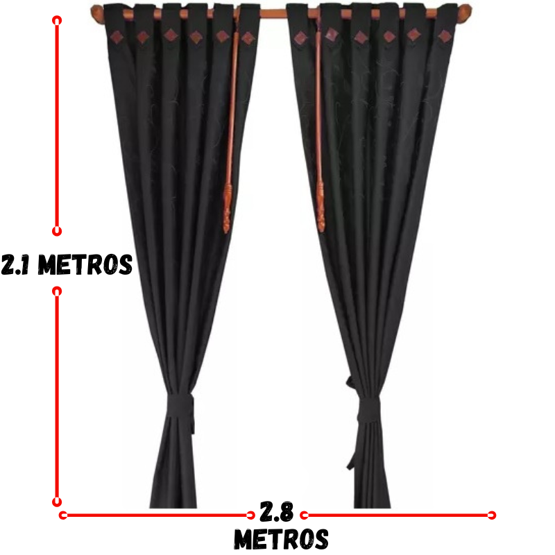 CORTINA JAQUARD. 210cm ALTO X 280cm ANCHO + ENVIO GRATIS