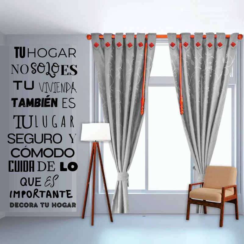 CORTINA JAQUARD. 210cm ALTO X 280cm ANCHO + ENVIO GRATIS