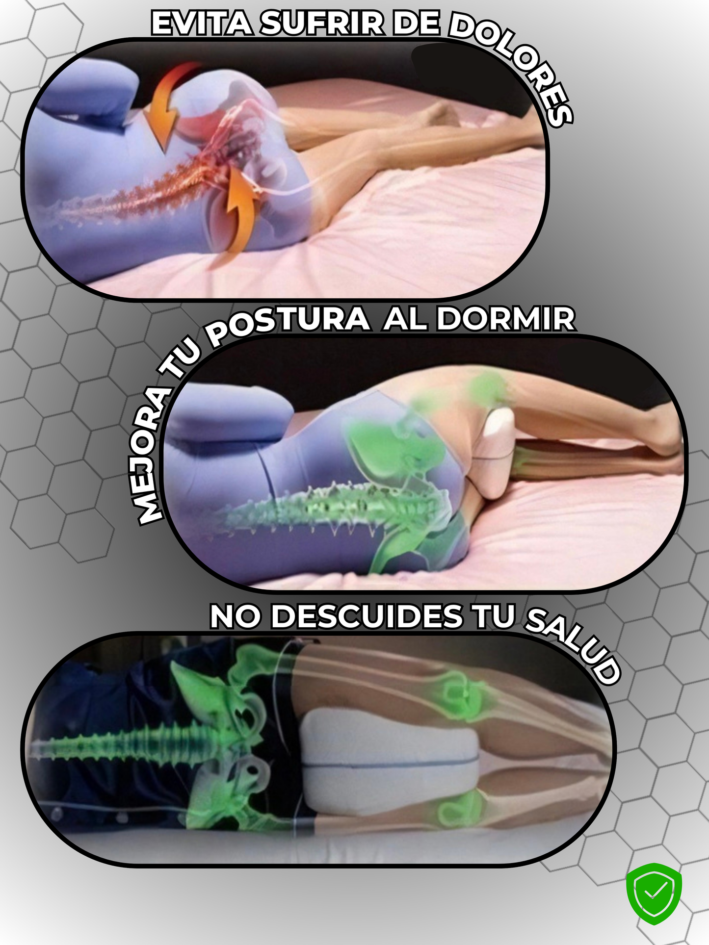 COJÍN ORTOPÉDICO PARA PIERNAS + ENVÍO GRATIS