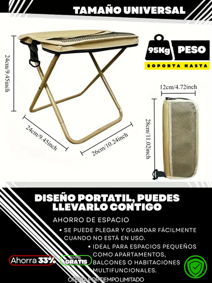 SILLA PLEGABLE PORTÁTIL + ENVIO GRATIS