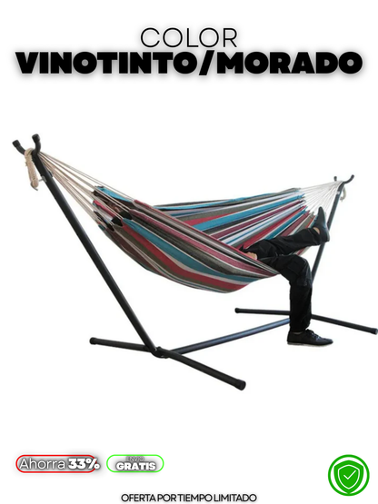 HAMACA PORTÁTIL DESARMABLE + ENVIO GRATIS