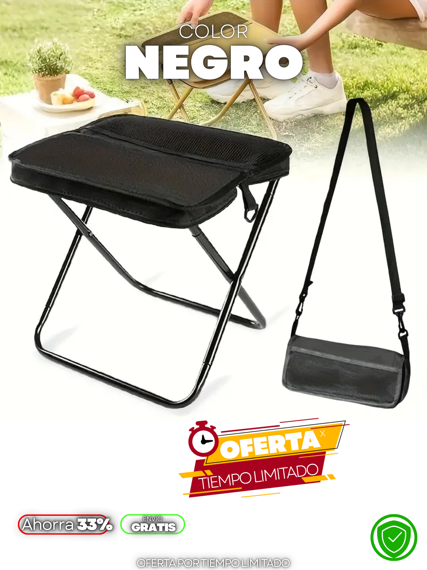 SILLA PLEGABLE PORTÁTIL + ENVIO GRATIS