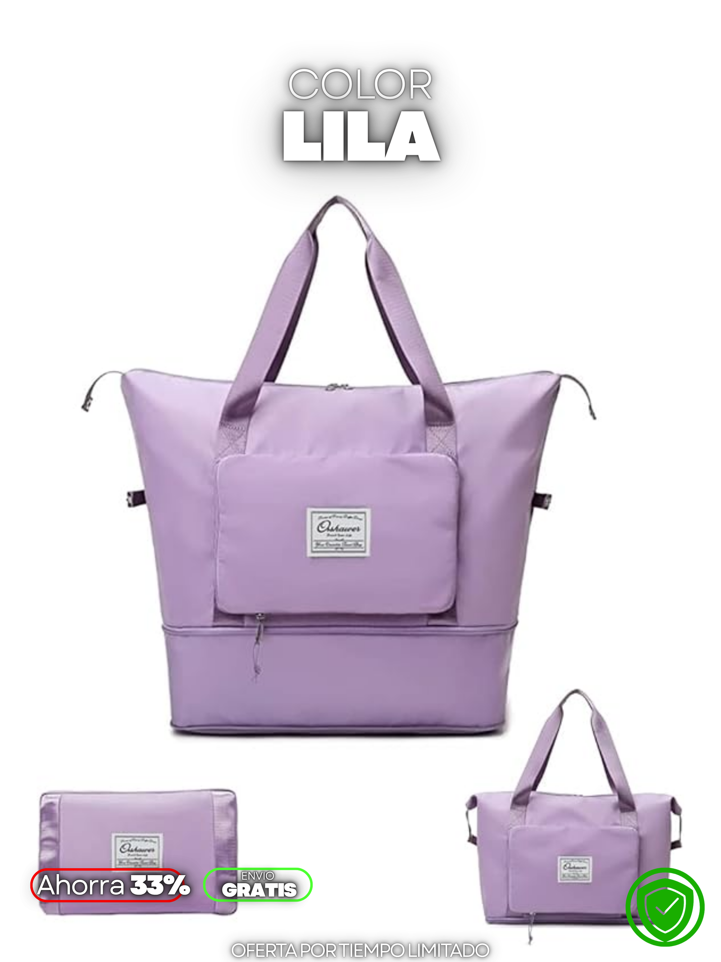 BOLSA VIAJERA MULTIESPACIOS + ENVIO GRATIS