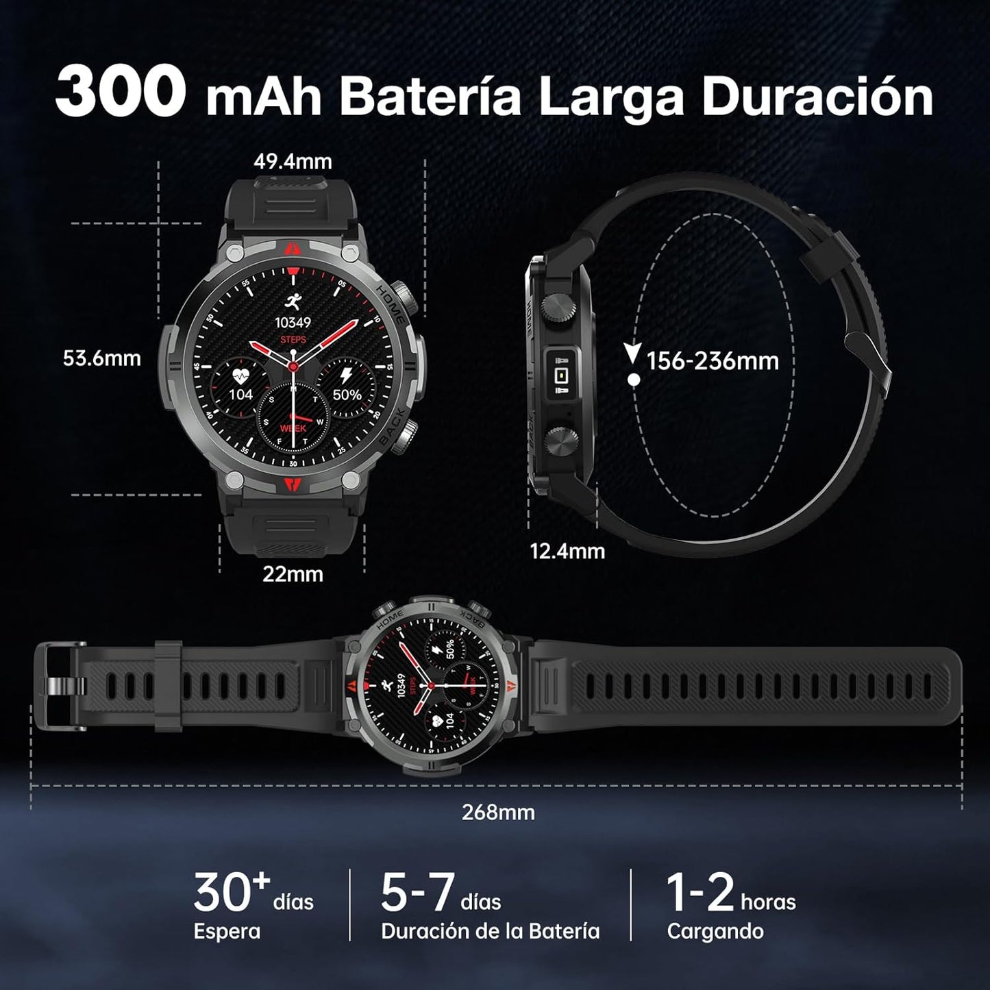 CHRONOSMART-RELOJ INTELIGENTE MILITAR INDESTRUCTIBLE