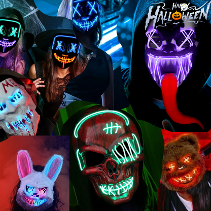MÁSCARA LED HALLOWEEN + ENVIO GRATIS