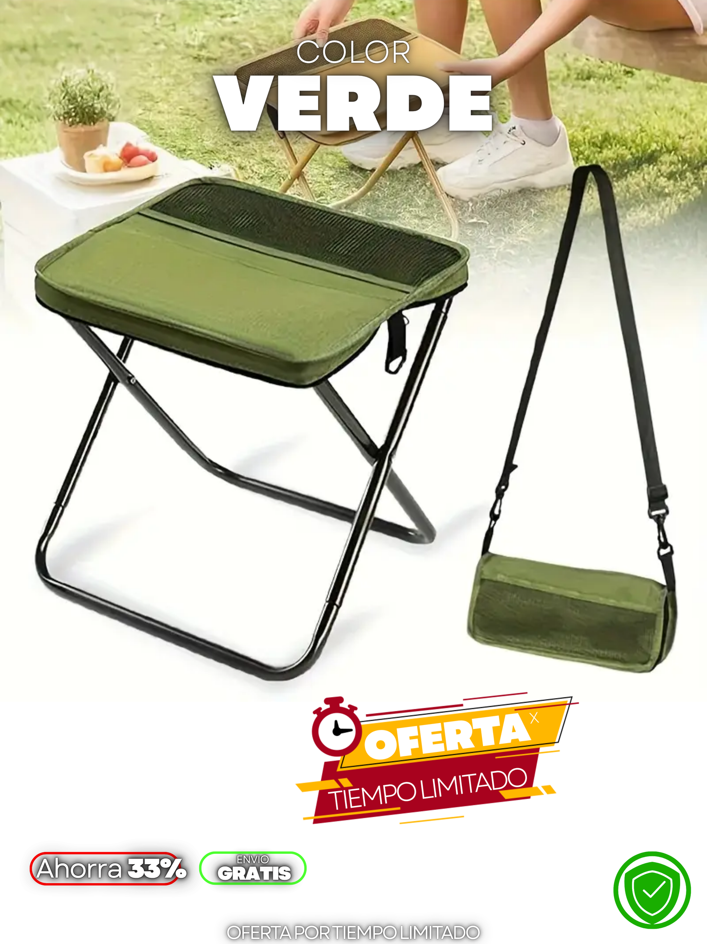 SILLA PLEGABLE PORTÁTIL + ENVIO GRATIS