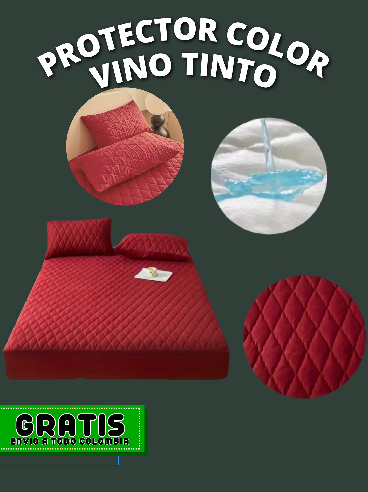 PROTECTOR ANTIFLUIDOS + FUNDA DE ALMOHADA