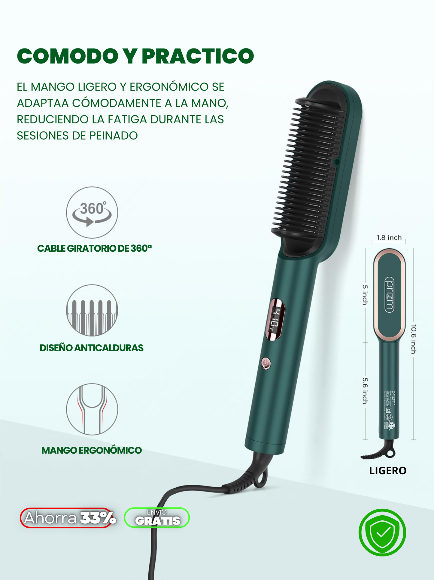 CEPILLO ALISADOR STRAIGHT HEAD + ENVIO GRATIS