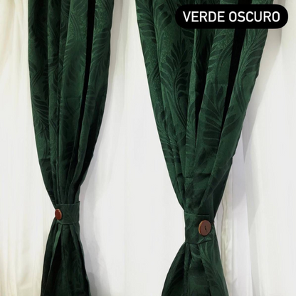 CORTINA JAQUARD. 210cm ALTO X 280cm ANCHO + ENVIO GRATIS
